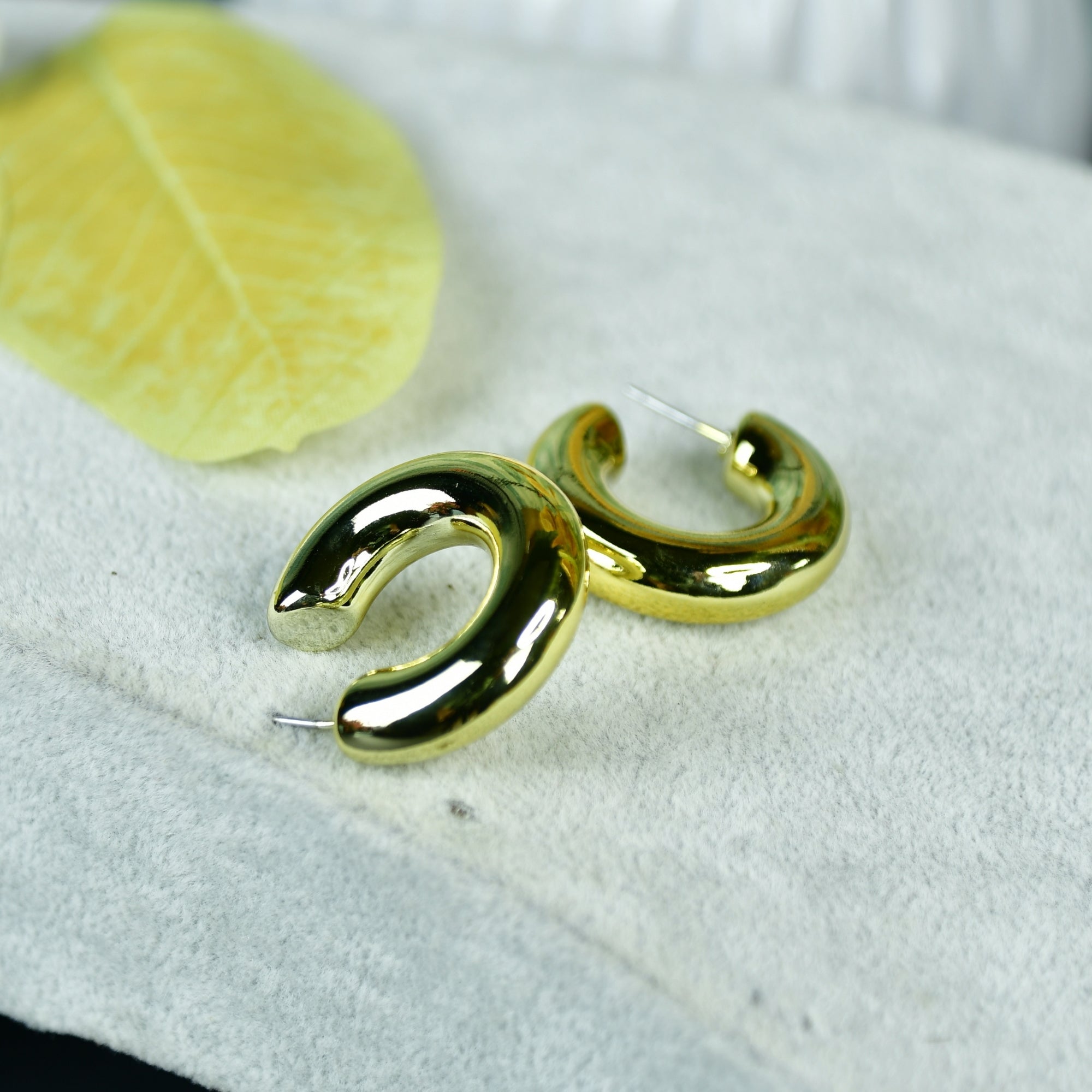 Mayii Golden 3/4 Round CCB Earrings – One Size - Mayii - Mayii