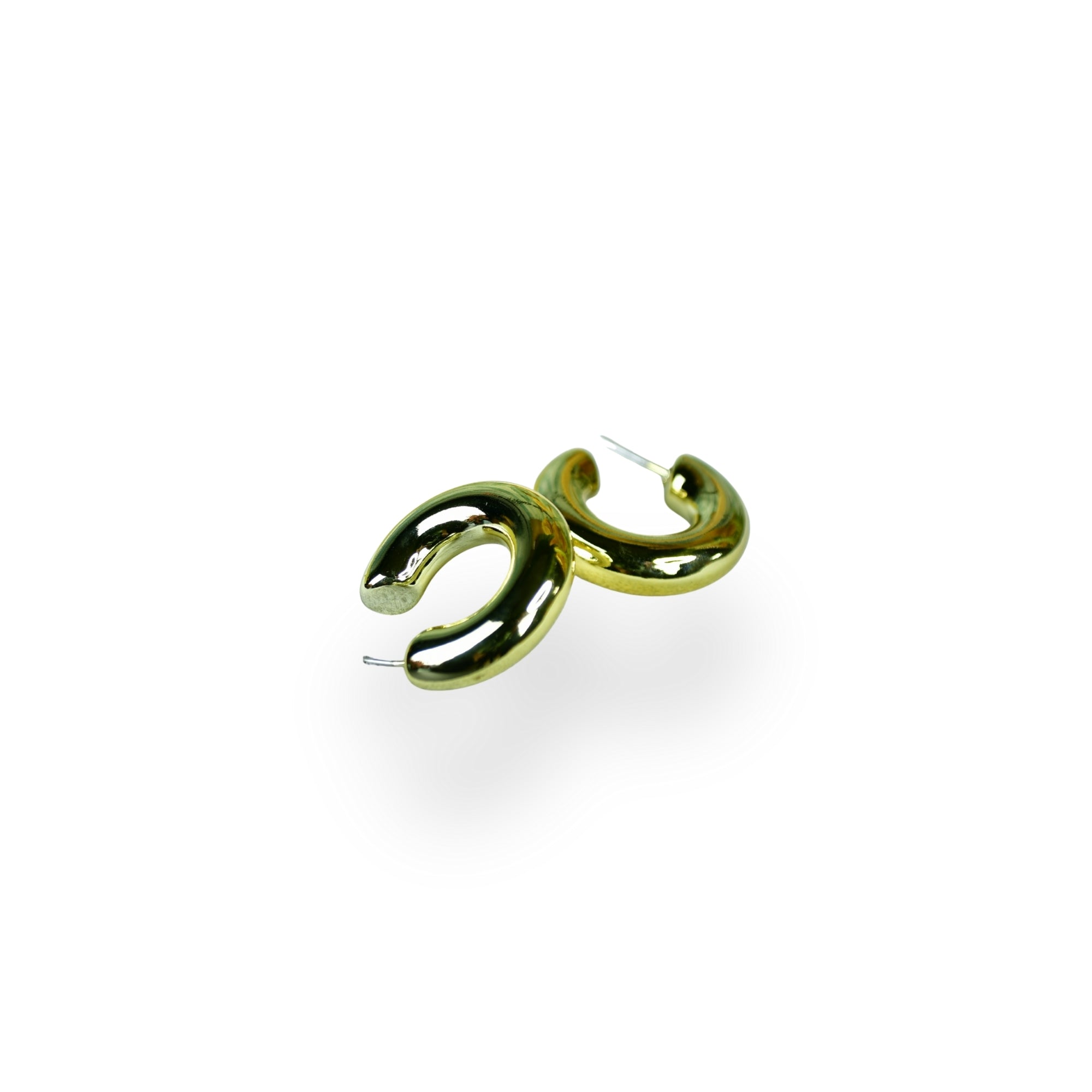 Mayii Golden 3/4 Round CCB Earrings – One Size - Mayii - Mayii
