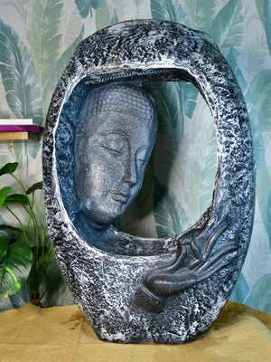 Mayii Half - Face Cave Structure Water Fountain – Unique Waterfall Feature for Trendy Home Decor & Gifts - MAYII - Mayii