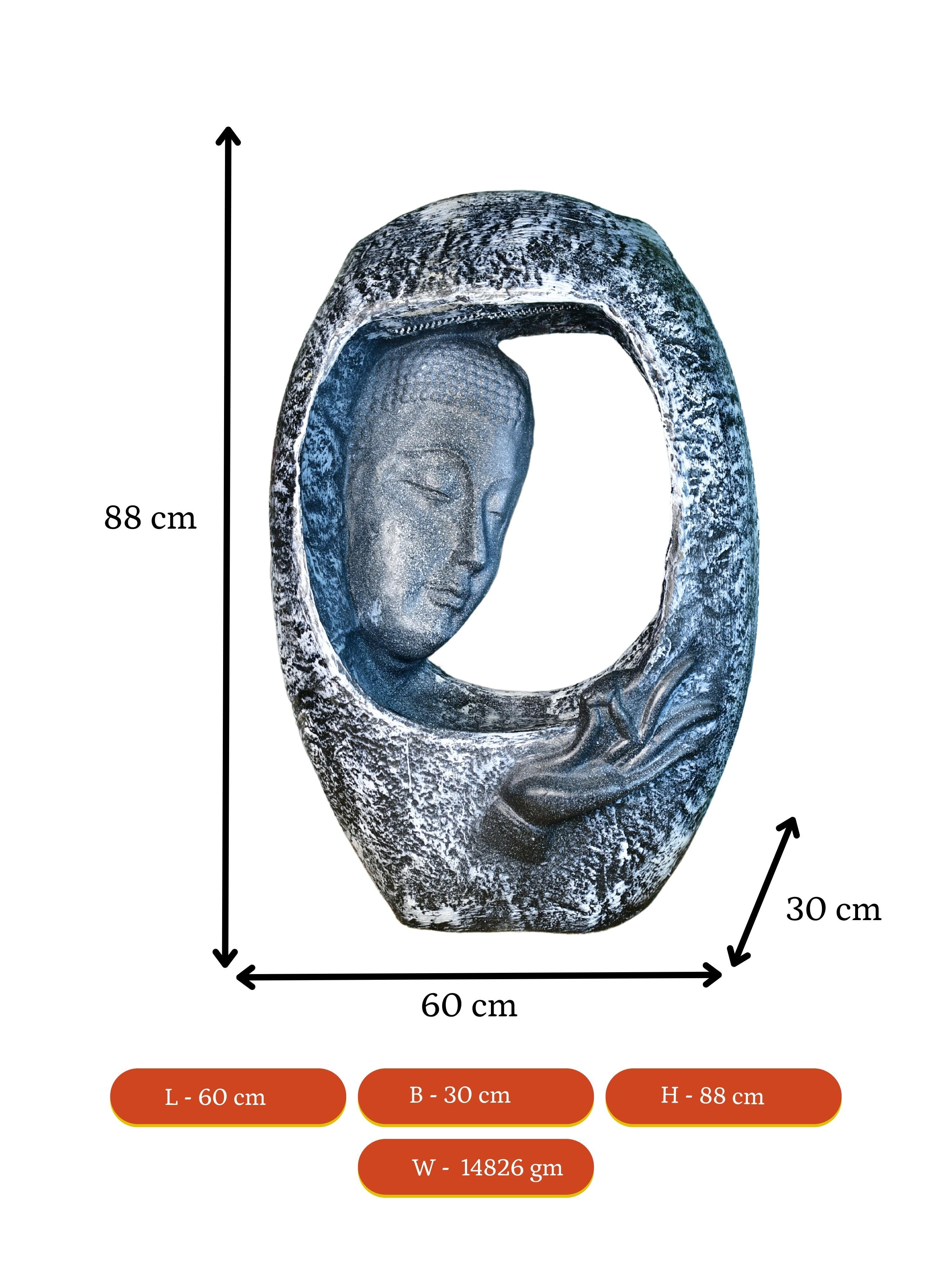 Mayii Half - Face Cave Structure Water Fountain – Unique Waterfall Feature for Trendy Home Decor & Gifts - MAYII - Mayii