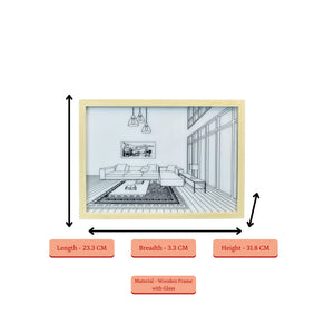 Mayii Illuminated Landscape Sofa Frame – LED Decor Photo Frame for Stylish Home Interiors and Gifts - MAYII - Mayii