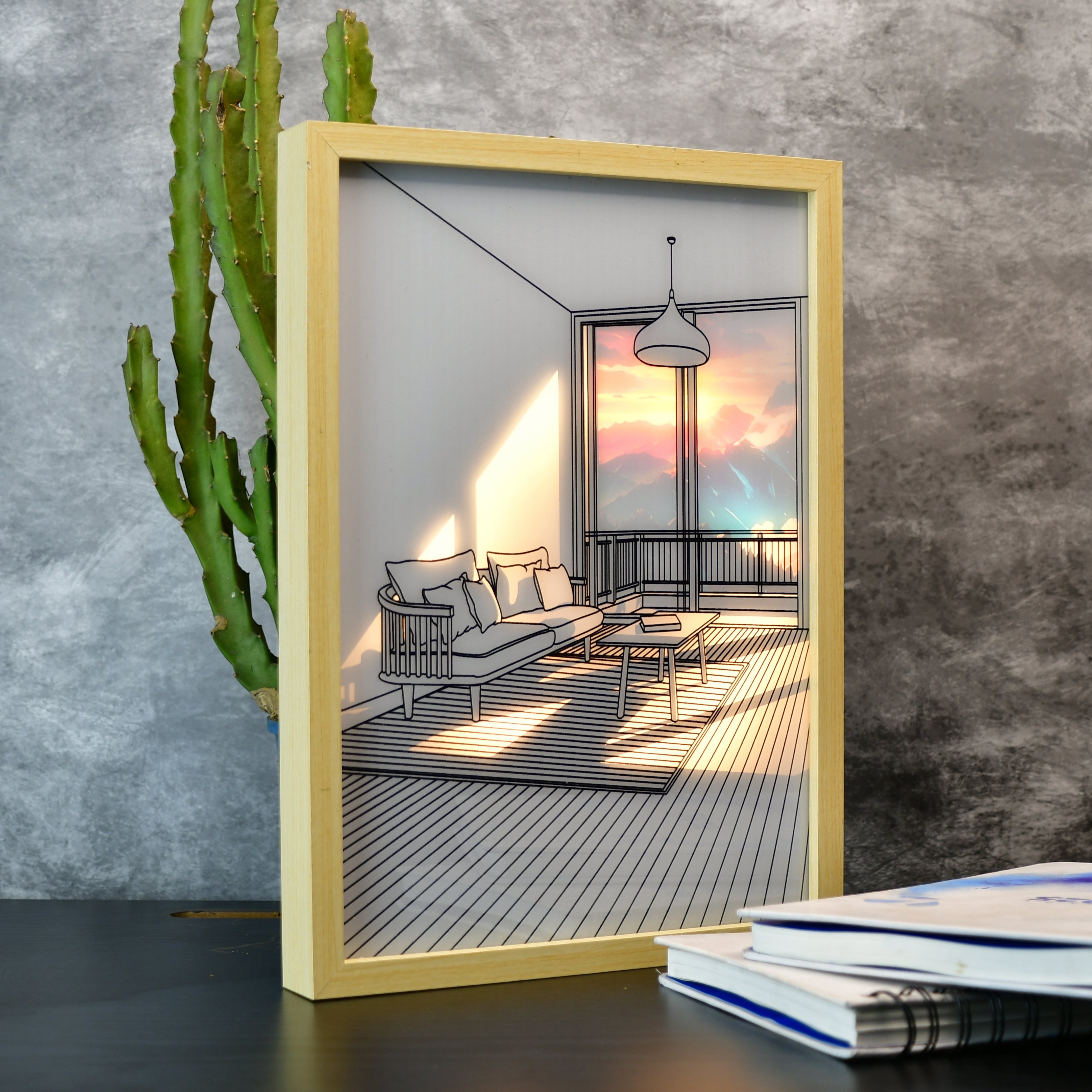 Mayii Illuminated Portrait Frame - LED Photo Frame for Trendy Home Decor and Gifts - MAYII - Mayii