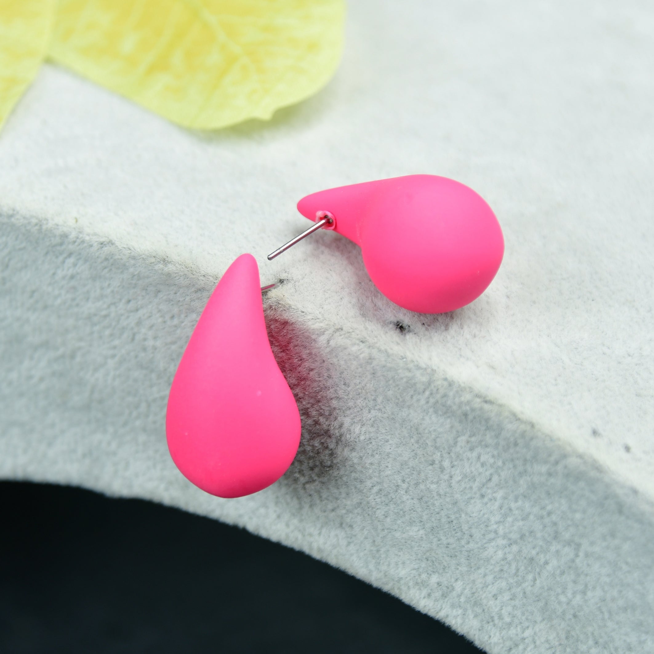 MAYII Pink CCB Tera Drop Earrings - One Size - Mayii - Mayii
