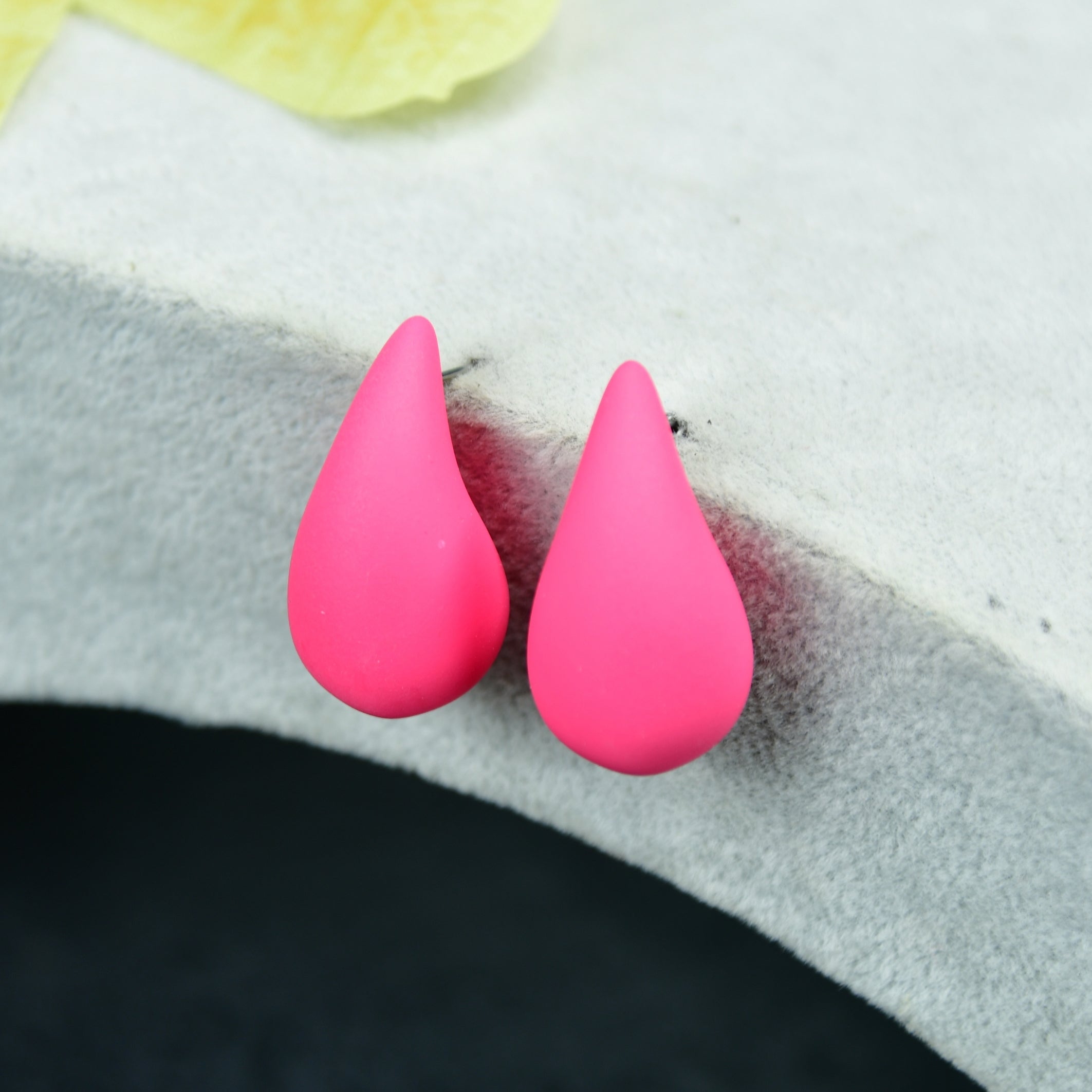 MAYII Pink CCB Tera Drop Earrings - One Size - Mayii - Mayii