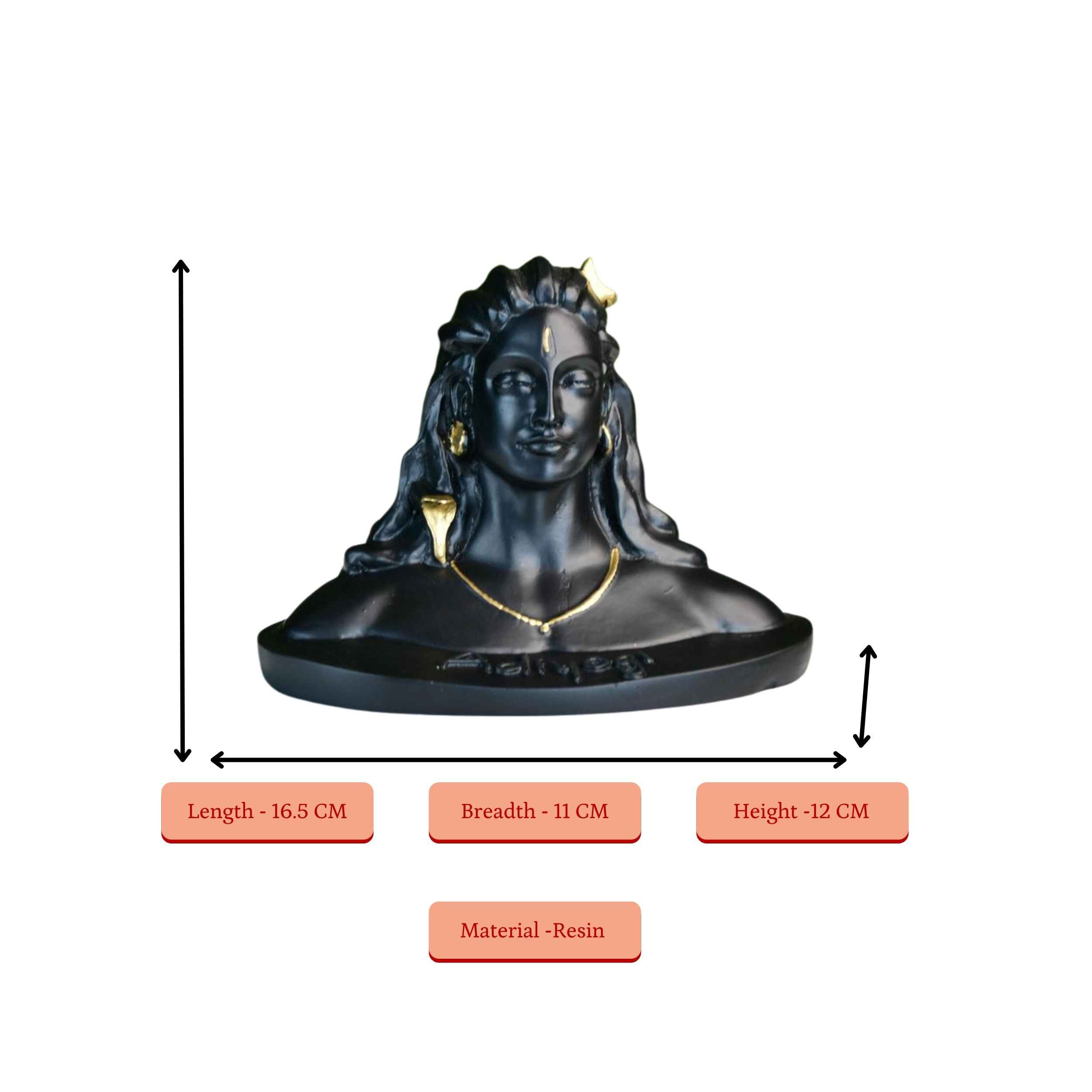 Mayii Resin Adiyogi Mini - MAYII - Mayii