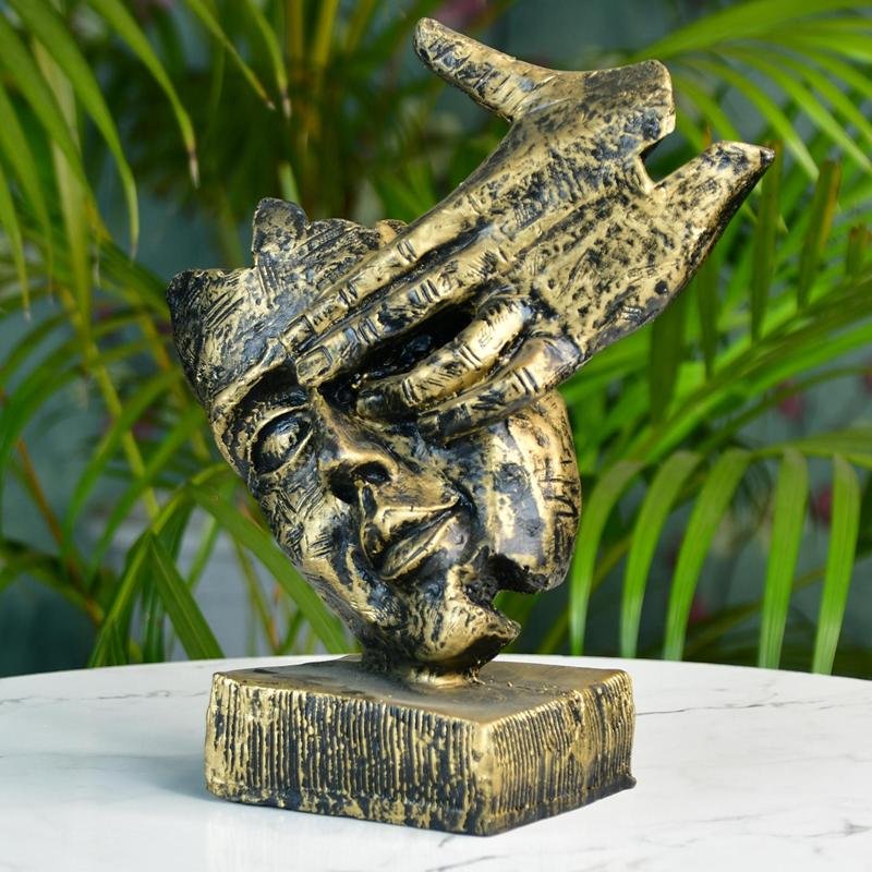 Mayii Resin Hand - on - Face Sculpture – Trendy Home Decor Accent & Unique Gift Idea - MAYII - Mayii