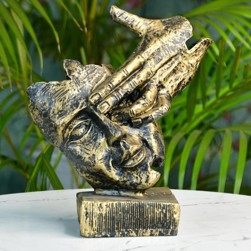 Mayii Resin Hand - on - Face Sculpture – Trendy Home Decor Accent & Unique Gift Idea - MAYII - Mayii