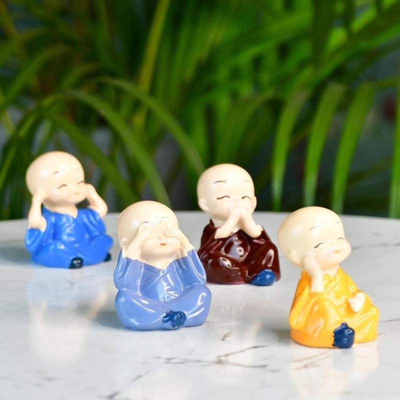 Mayii Resin Mini Monk Set of 4 - MAYII - Mayii
