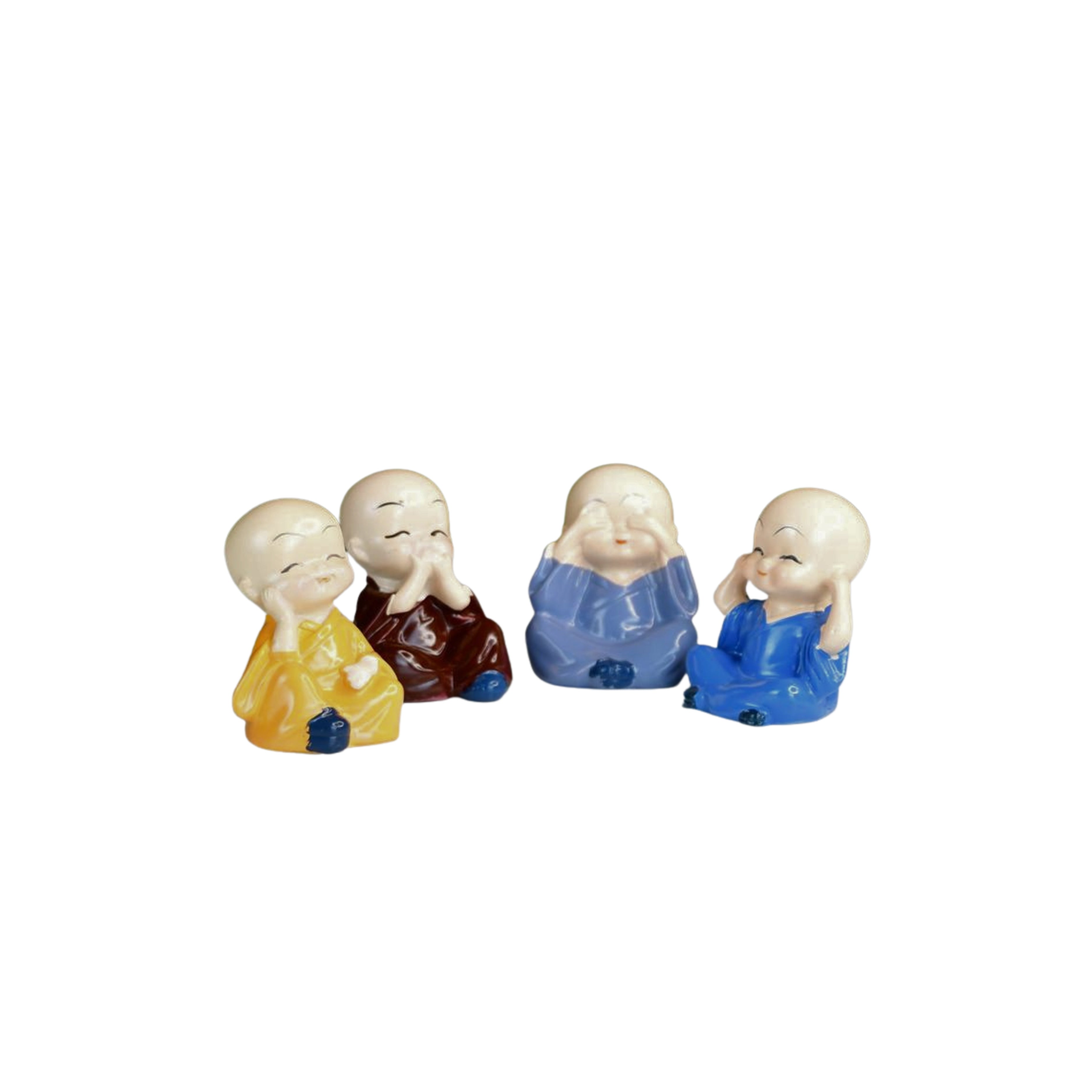 Mayii Resin Mini Monk Set of 4 - MAYII - Mayii