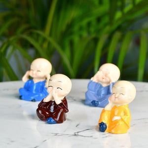 Mayii Resin Mini Monk Set of 4 - MAYII - Mayii