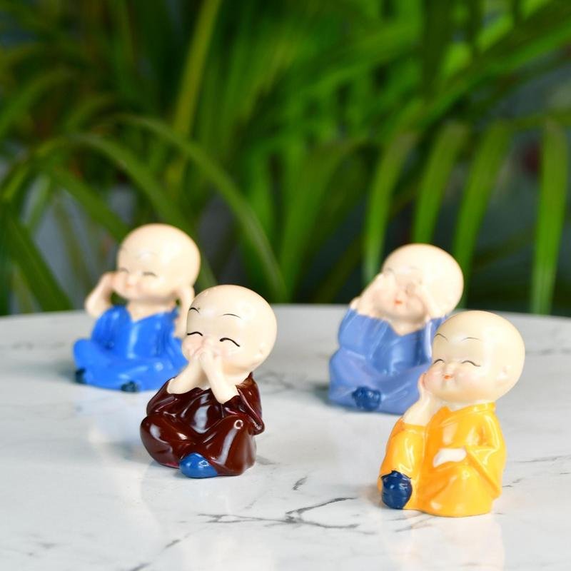 Mayii Resin Mini Monk Set of 4 - MAYII - Mayii