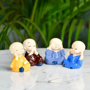 Mayii Resin Mini Monk Set of 4 - MAYII - Mayii