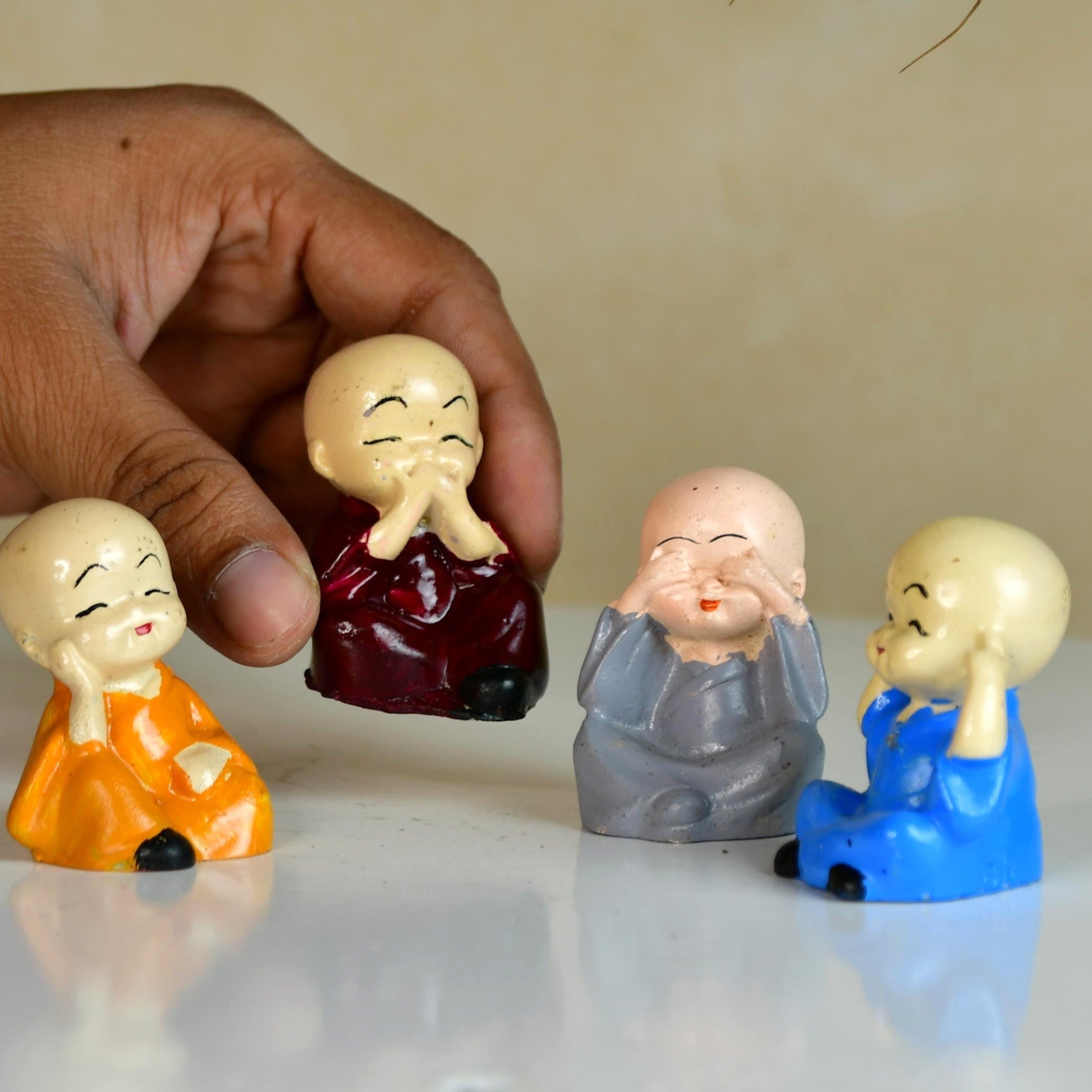 Mayii Resin Mini Monk Set of 4 - MAYII - Mayii
