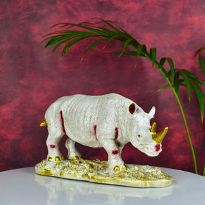 Mayii Resin White Rhino Decor - MAYII - Mayii