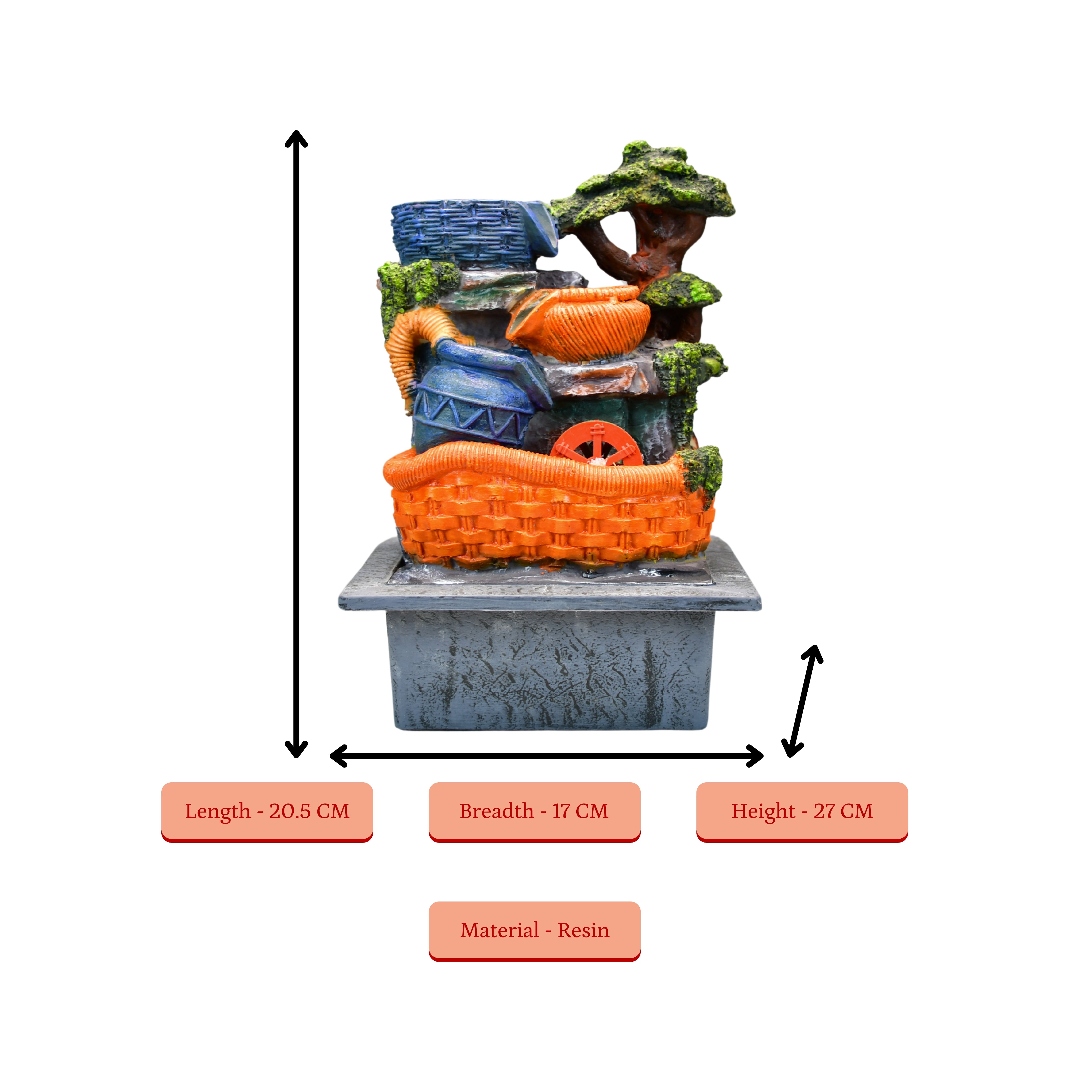 Mayii Rustic Flow Fountain - Mayii - Mayii