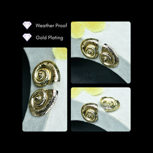MAYII Shell Gold Stainless Steel Earrings - One Size - Mayii - Mayii