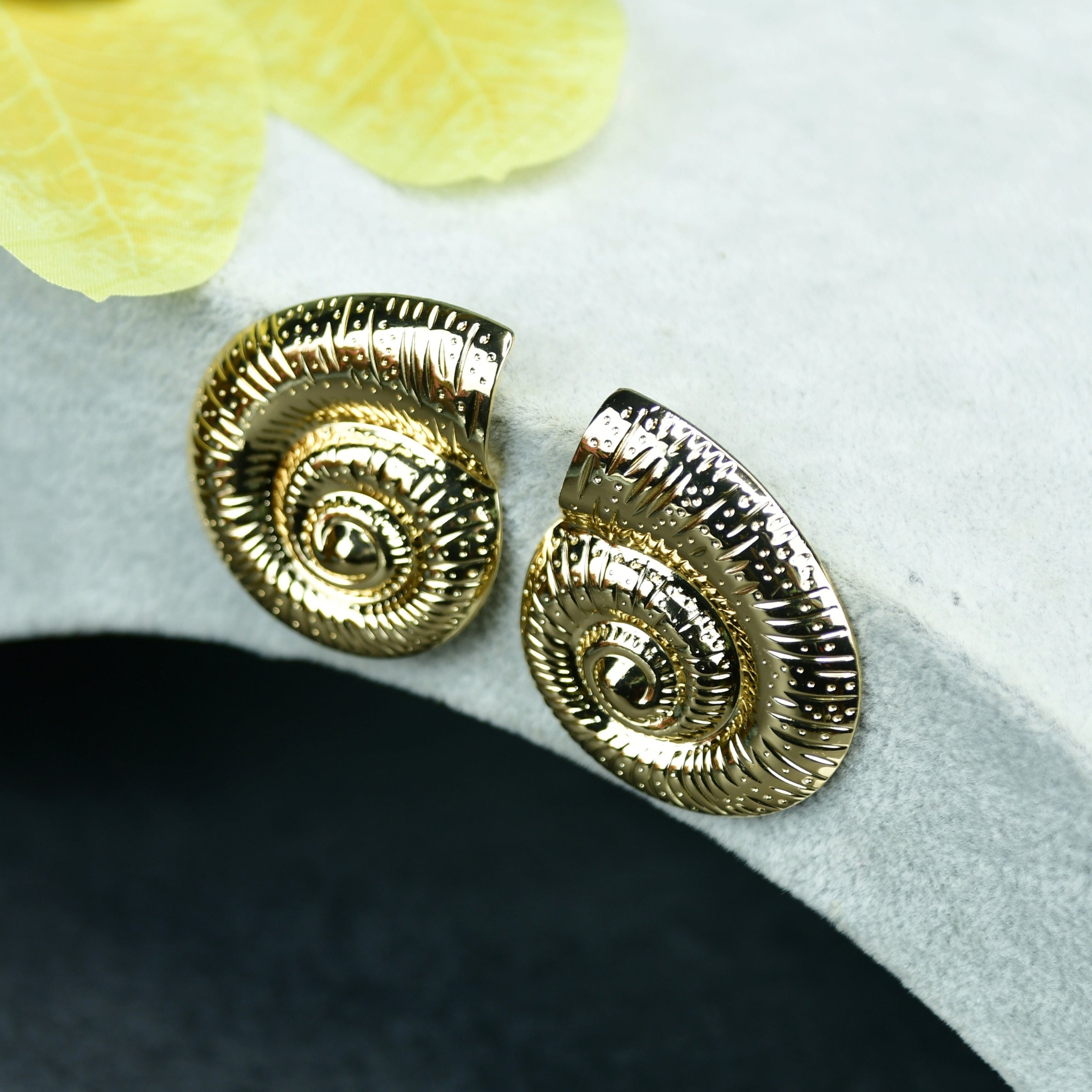 MAYII Shell Gold Stainless Steel Earrings - One Size - Mayii - Mayii