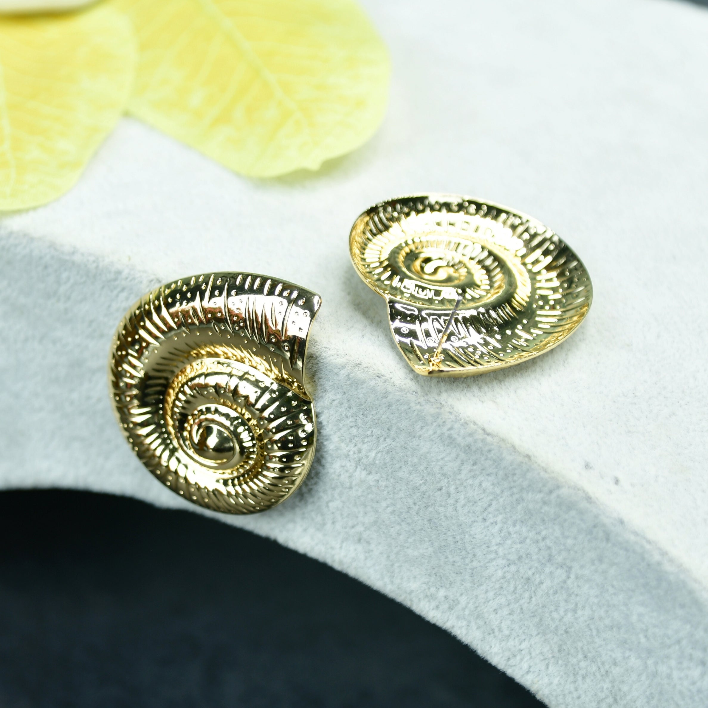 MAYII Shell Gold Stainless Steel Earrings - One Size - Mayii - Mayii