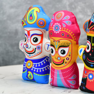 Mayii Stitched Cotton Jagannath Trio - MAYII - Mayii