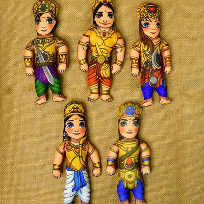 Mayii Stitched Cotton Panch Pandava image 3