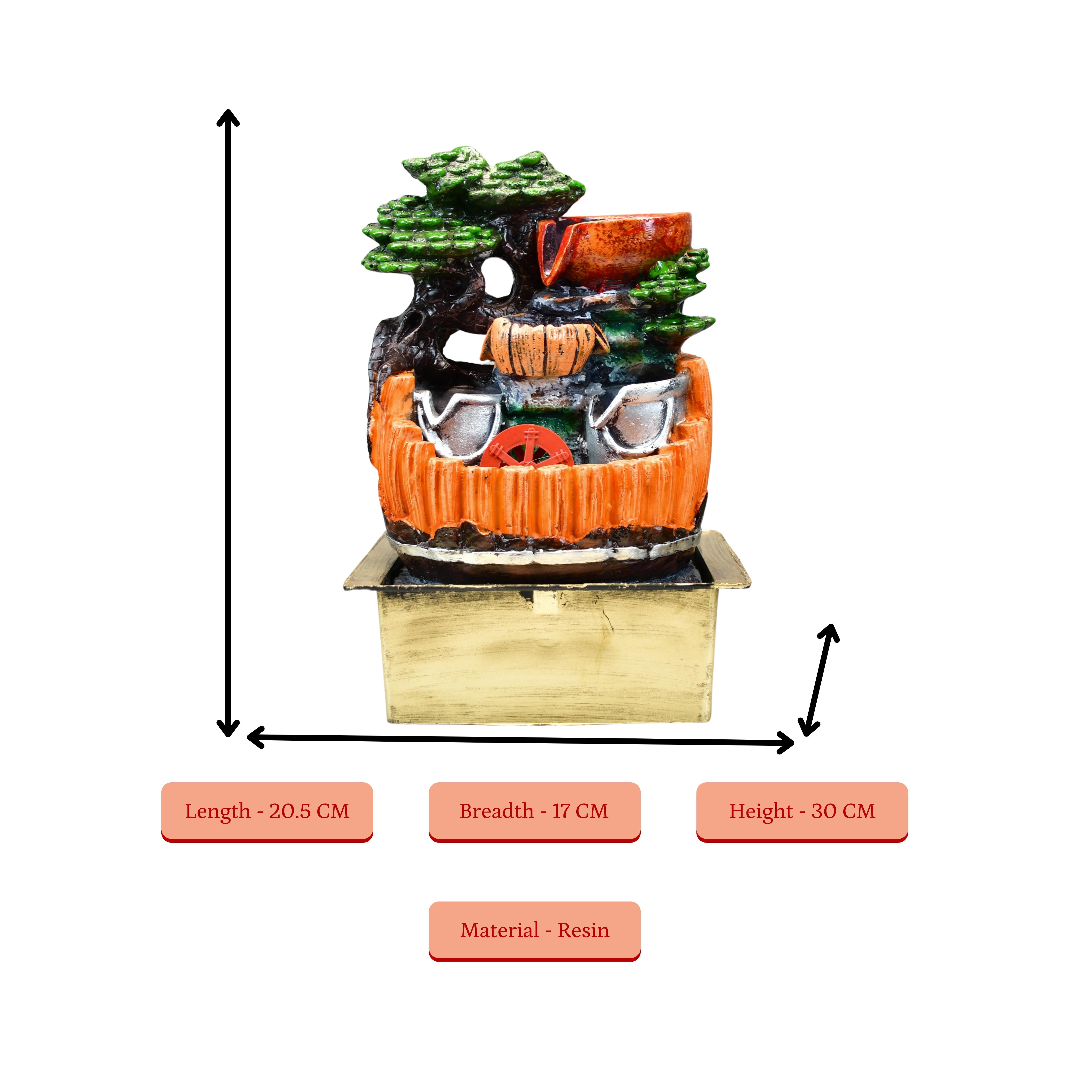 Mayii Tranquil Flow Zen Fountain - Mayii - Mayii