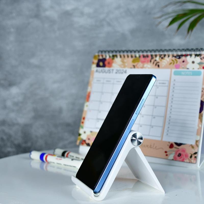 Mayii Trendy Adjustable Silver Tablet Stand with White Hinges - MAYII - Mayii