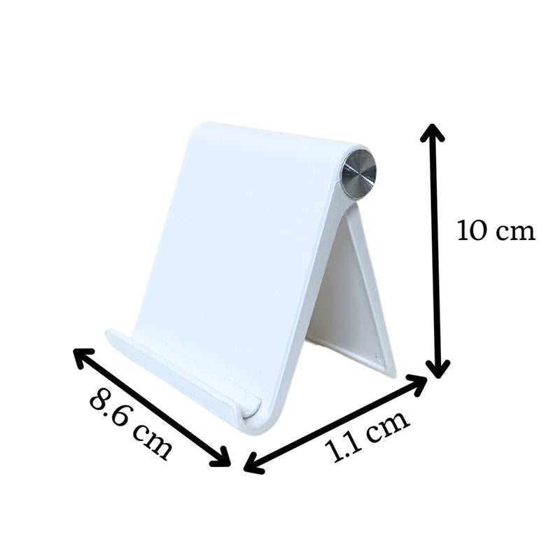 Mayii Trendy Adjustable Silver Tablet Stand with White Hinges - MAYII - Mayii