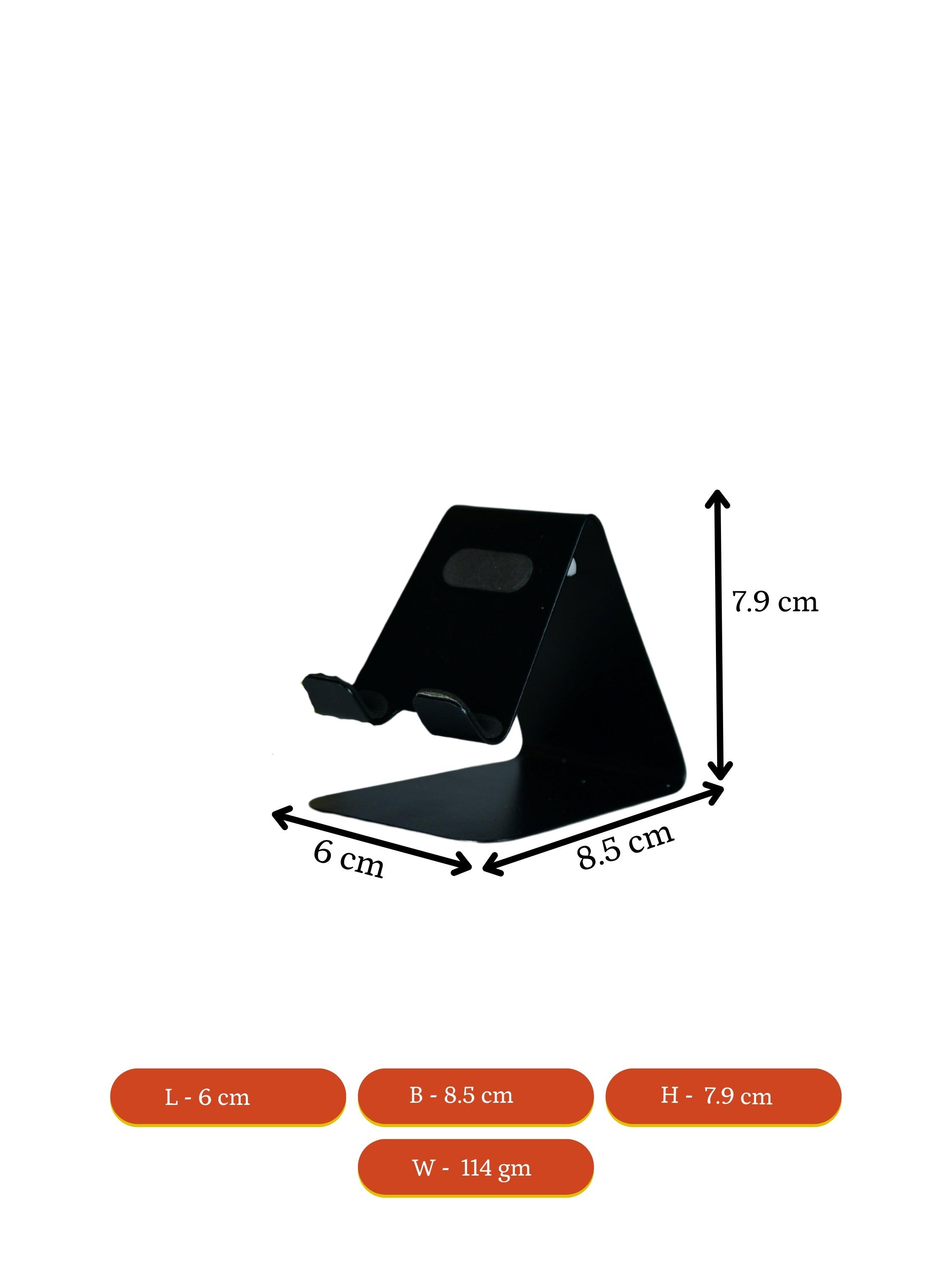 Mayii - Trendy Black Metal Phone Holder - Perfect Gift - MAYII - Mayii
