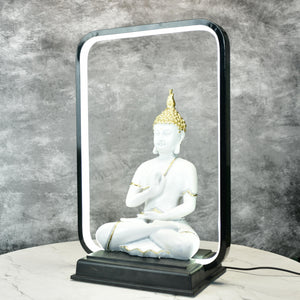 Mayii White & Gold Buddha LED Figurine - Mayii - Mayii