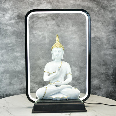 Mayii White & Gold Buddha LED Figurine