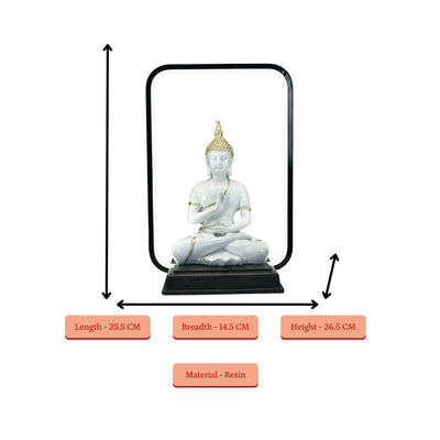 Mayii White & Gold Buddha LED Figurine