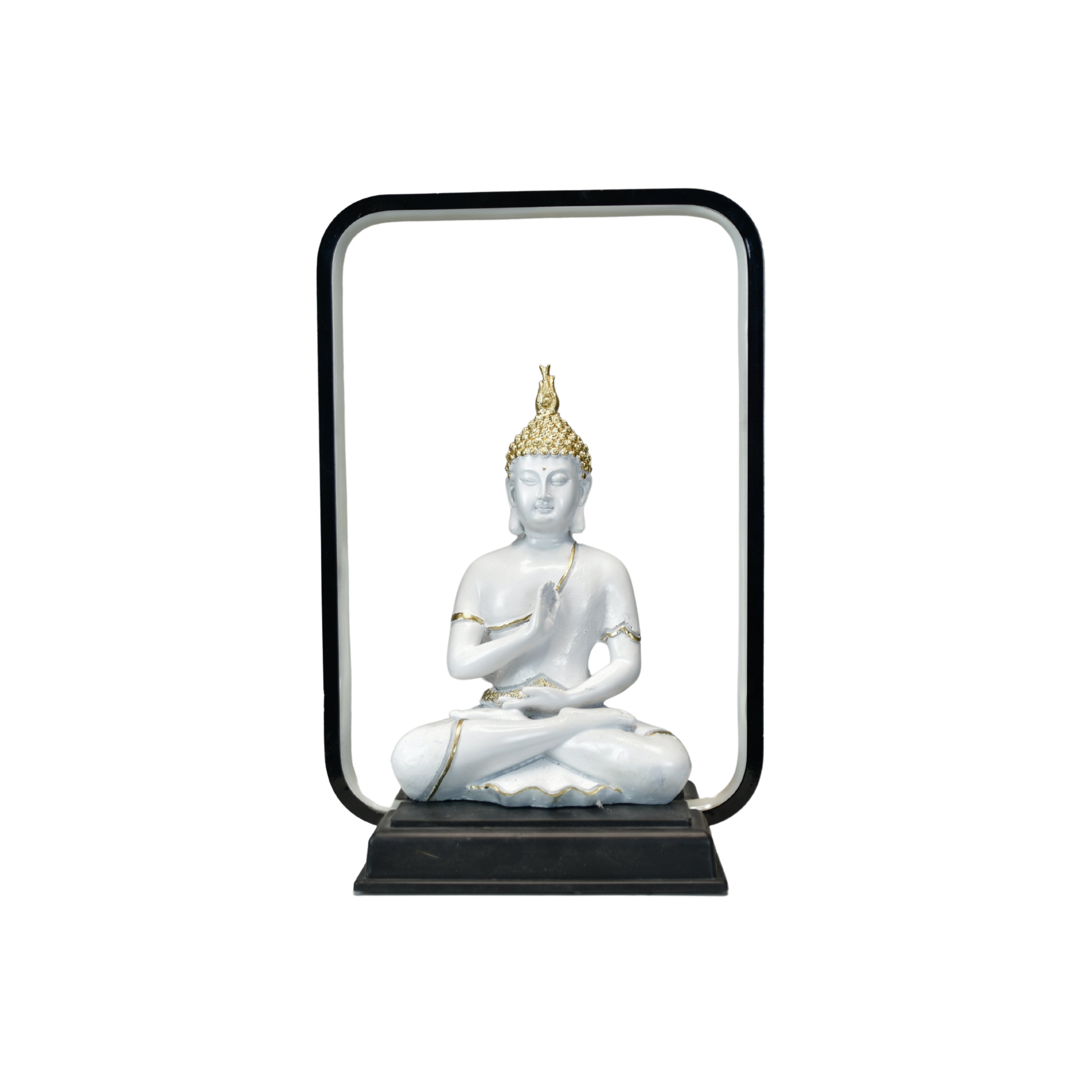 Mayii White & Gold Buddha LED Figurine - Mayii - Mayii
