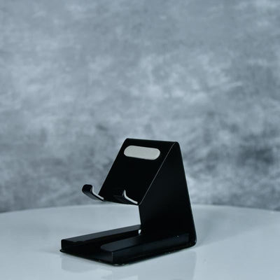 Mayii - White Padded Metal Phone Stand with Card Holder