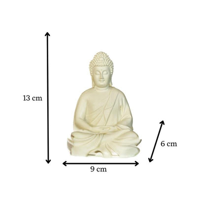 Mayii White Resin Buddha image 4