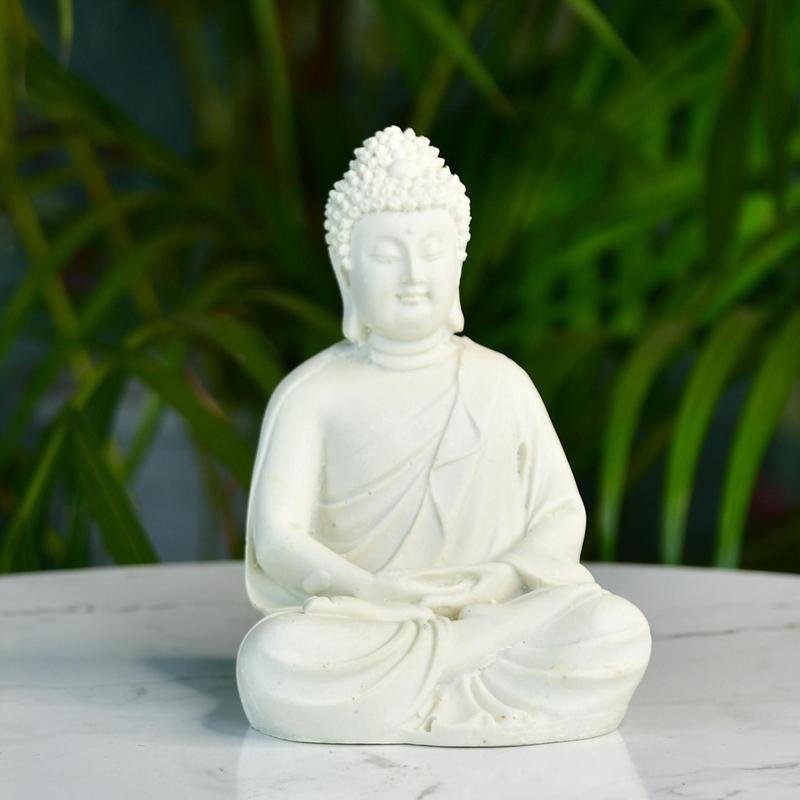 Mayii White Resin Buddha - MAYII - Mayii