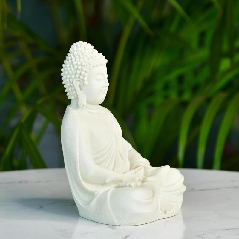 Mayii White Resin Buddha - MAYII - Mayii