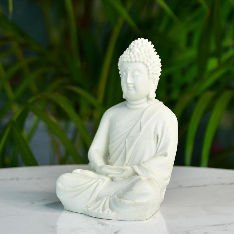 Mayii White Resin Buddha - MAYII - Mayii