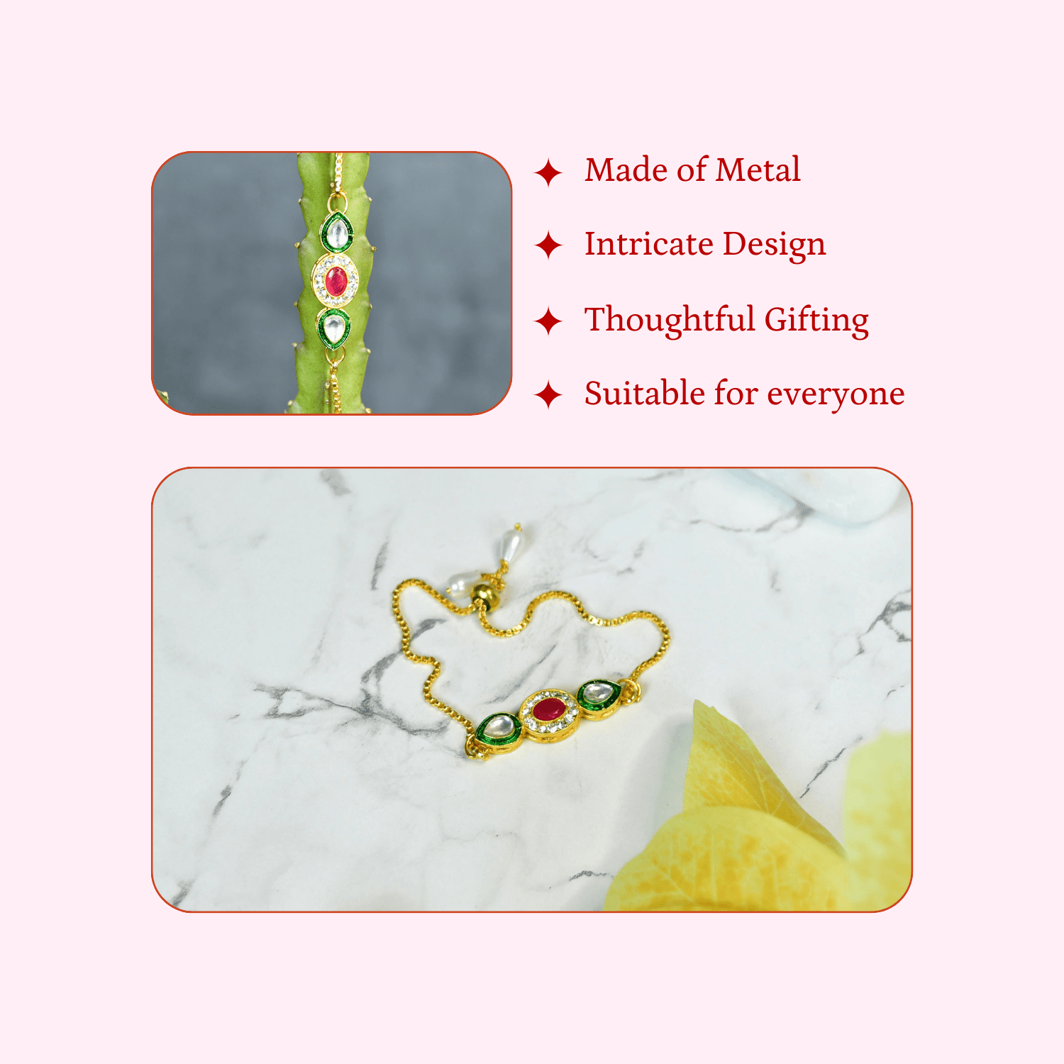 Triple Stone Accent Bracelet - Mayii - Mayii