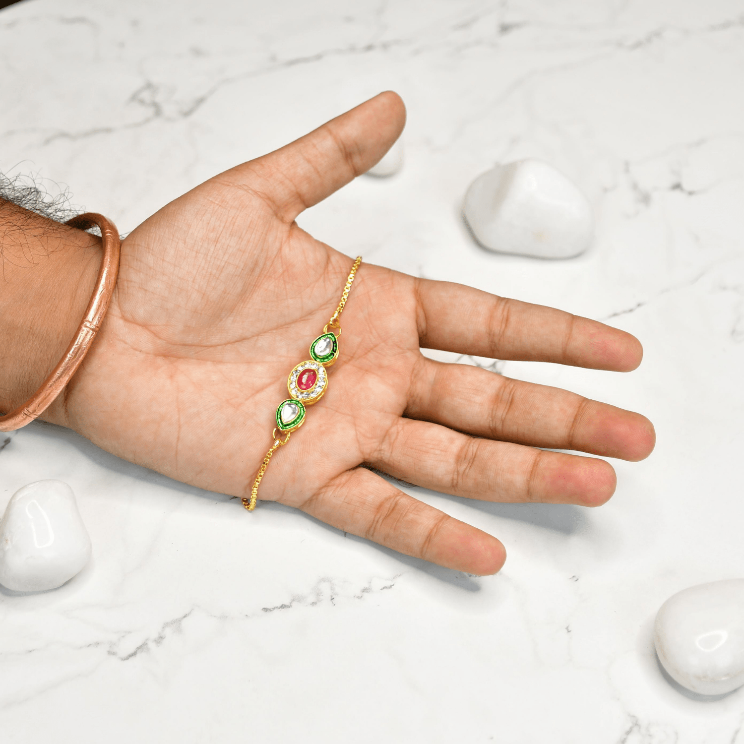 Triple Stone Accent Bracelet - Mayii - Mayii